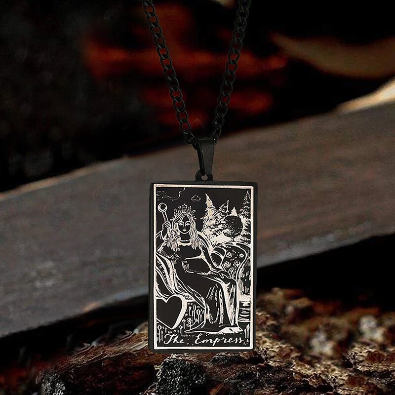 The Empress Tarot Card Stainless Steel Necklace - Che Cose Belle