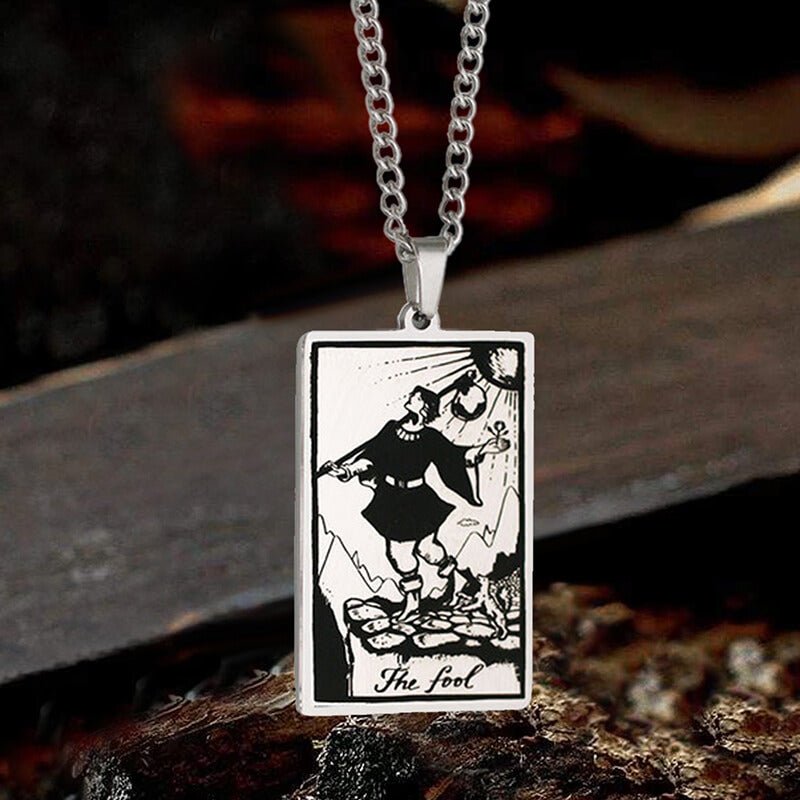The Fool Tarot Card Stainless Steel Necklace - Che Cose Belle