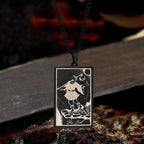 The Fool Tarot Card Stainless Steel Necklace - Che Cose Belle