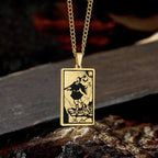 The Fool Tarot Card Stainless Steel Necklace - Che Cose Belle