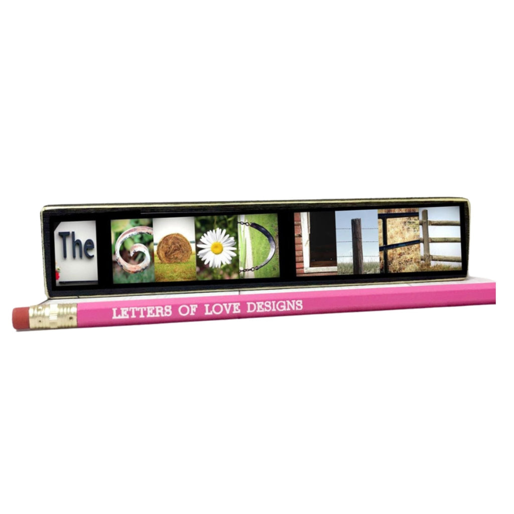 The Good Life Word Block | Multiple Sizes | Letters of Love Designs - Che Cose Belle