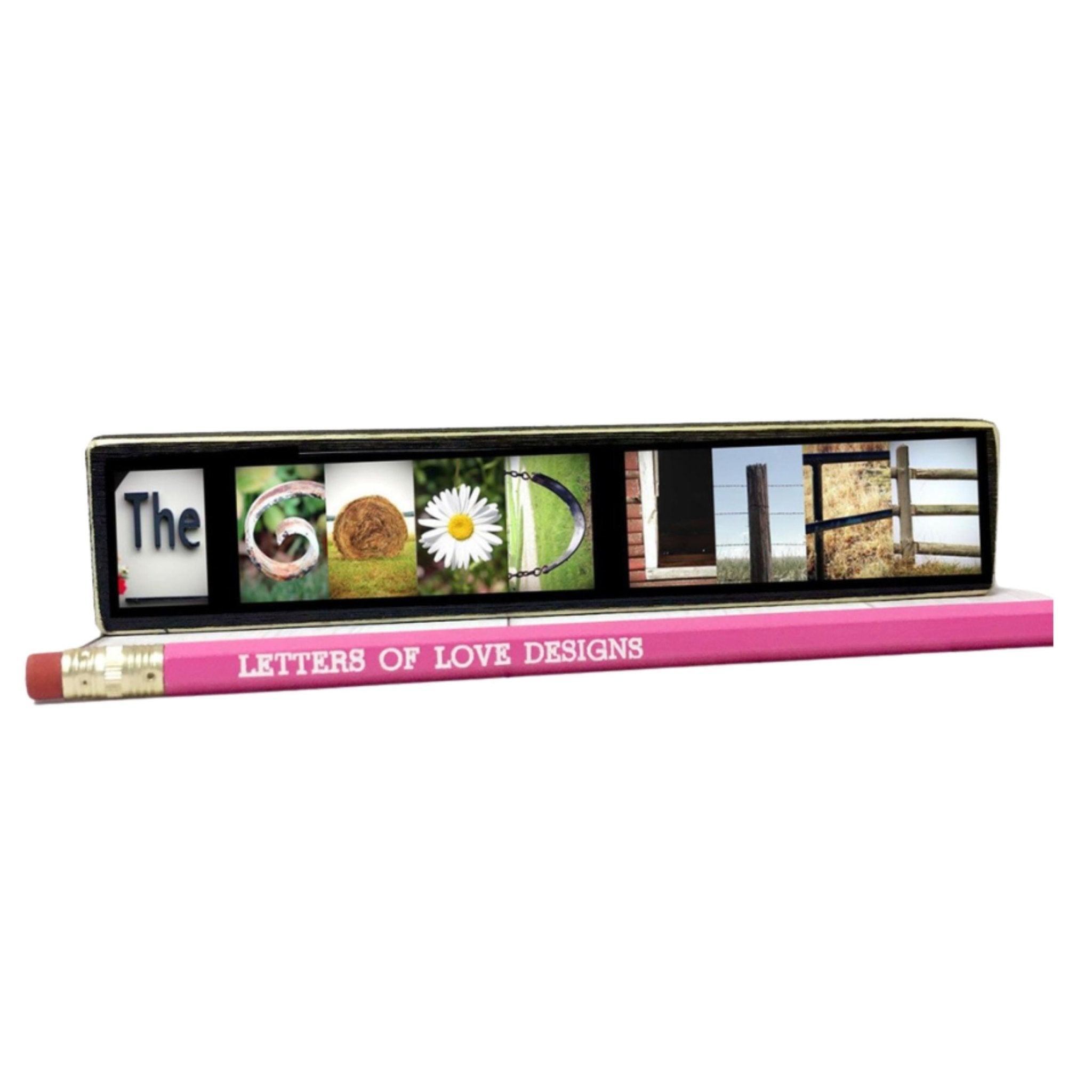 The Good Life Word Block | Multiple Sizes | Letters of Love Designs - Che Cose Belle