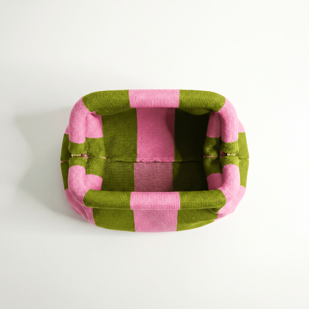 The Green & Pink Everywhere Clutch - Che Cose Belle