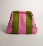 The Green & Pink Everywhere Clutch - Che Cose Belle