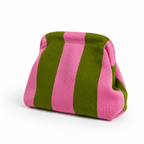 The Green & Pink Everywhere Clutch - Che Cose Belle