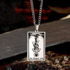 The Hanged Man Major Arcana Tarot Stainless Steel Necklace - Che Cose Belle