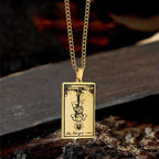 The Hanged Man Major Arcana Tarot Stainless Steel Necklace - Che Cose Belle
