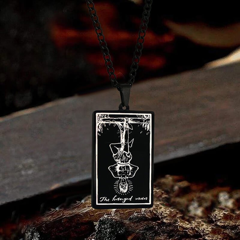 The Hanged Man Major Arcana Tarot Stainless Steel Necklace - Che Cose Belle