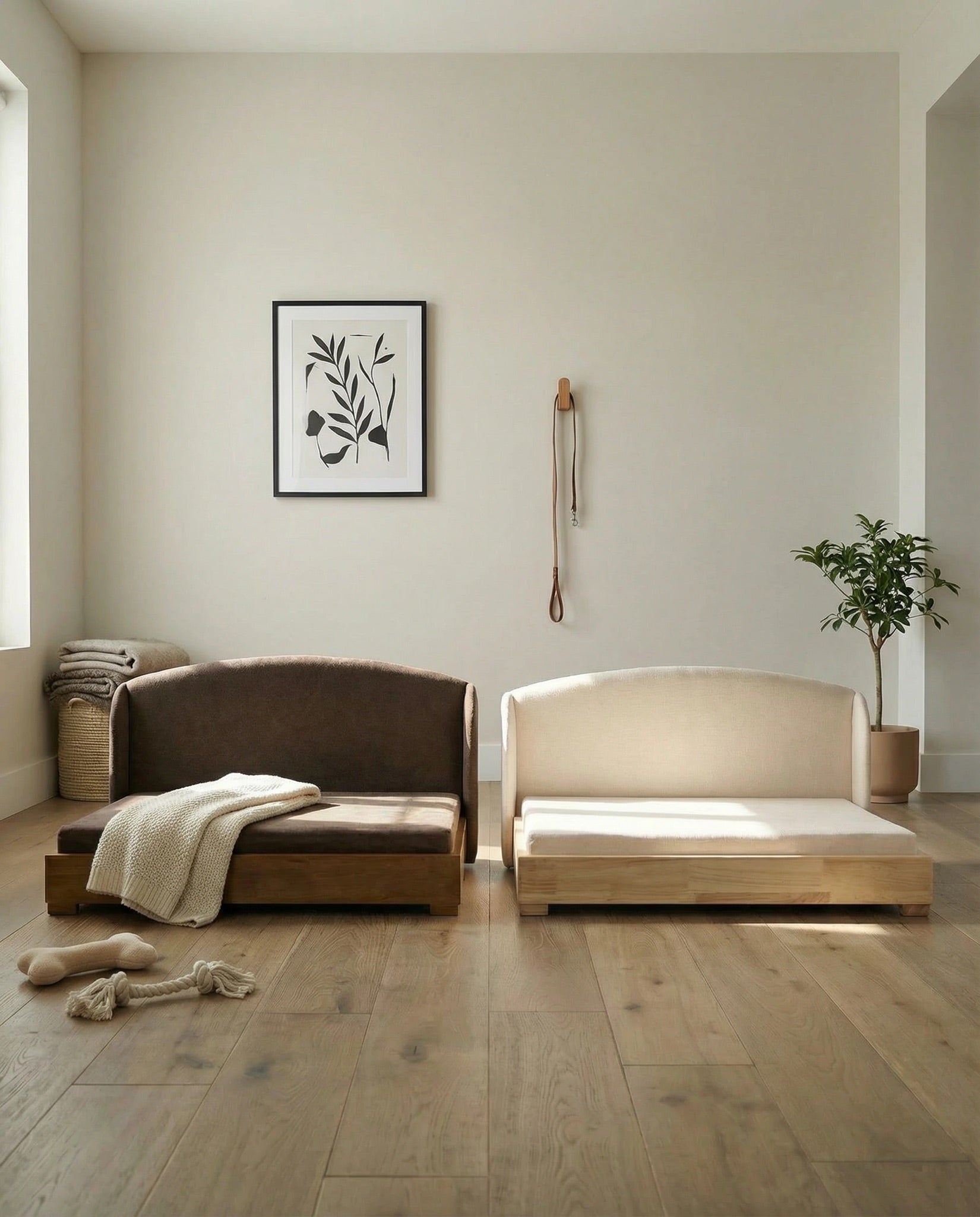 The Haven — Luxury Handcrafted Dog Bed | Solid Wood, Orthopedic, Waterproof lined - Che Cose Belle