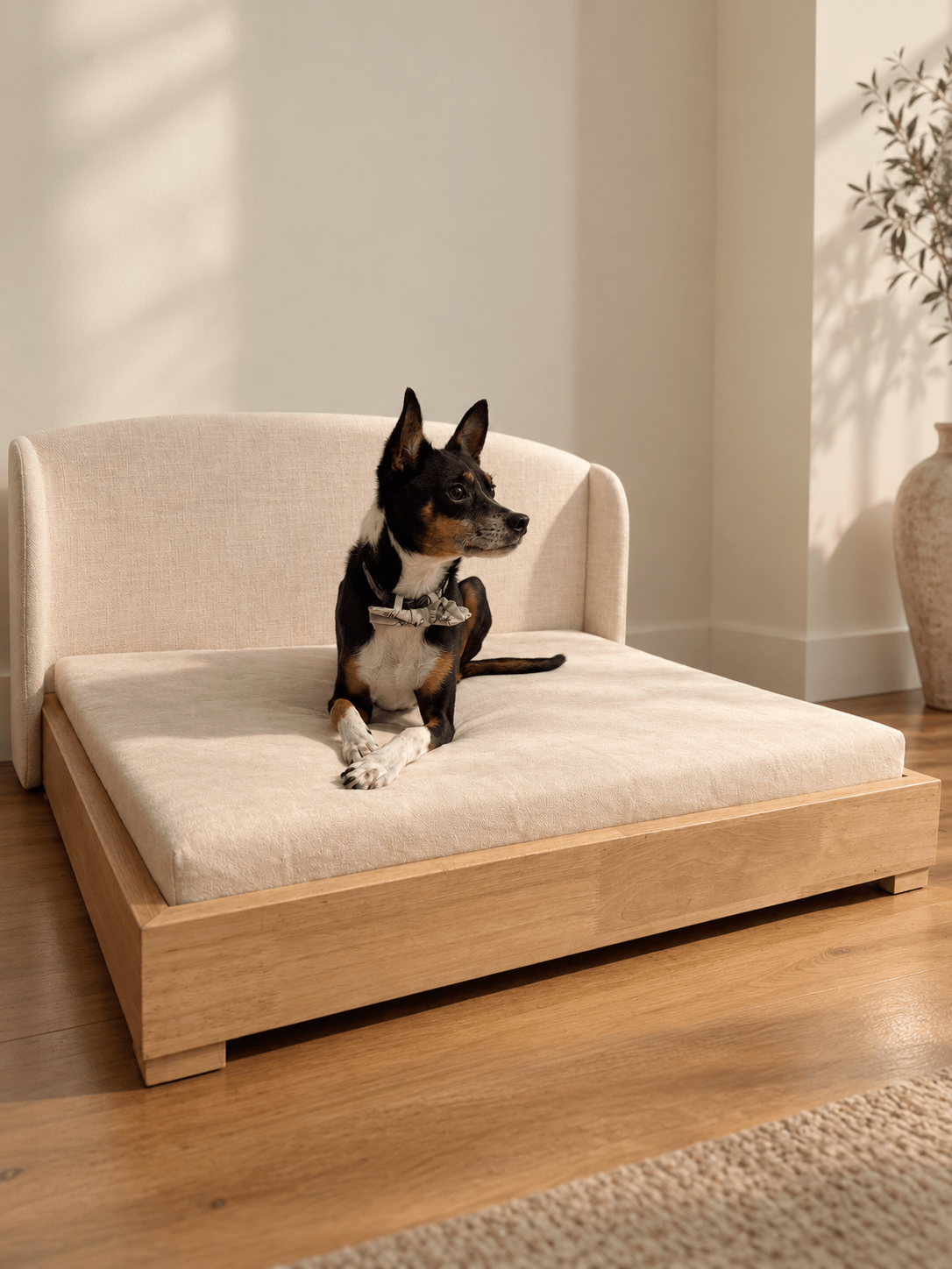 The Haven — Luxury Handcrafted Dog Bed | Solid Wood, Orthopedic, Waterproof lined - Che Cose Belle