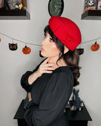 The Head - Turner Structured Beret by Lipstick & Chrome - RED - Che Cose Belle