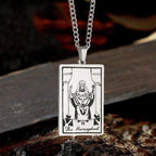 The Hierophant Tarot Card Stainless Steel Necklace - Che Cose Belle