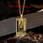The High Priestess Tarot Card Stainless Steel Necklace - Che Cose Belle