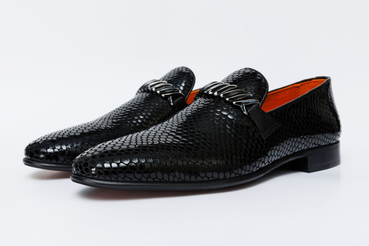 The King Black Bit Dress Loafer Men Shoe - Che Cose Belle