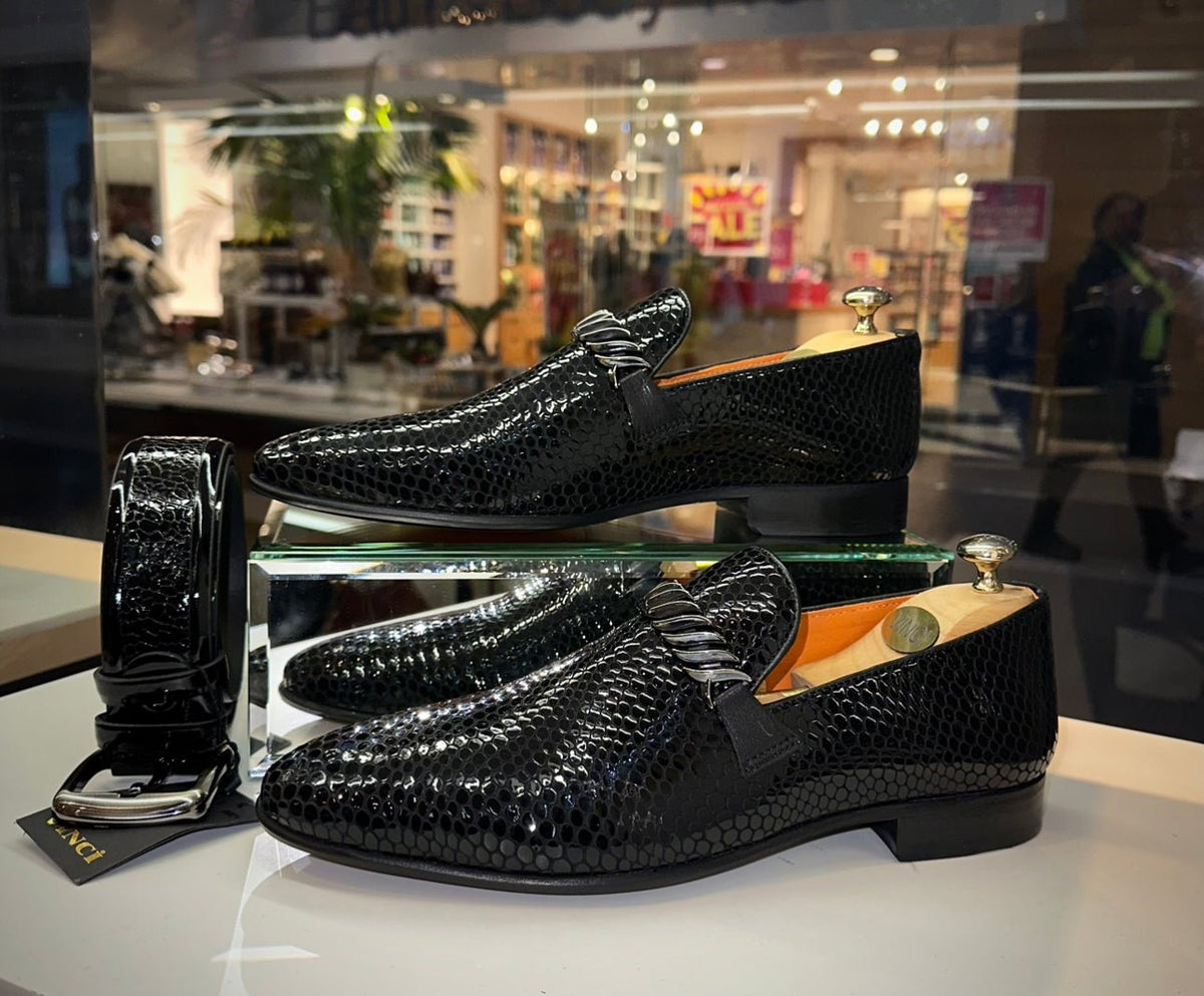 The King Black Bit Dress Loafer Men Shoe - Che Cose Belle