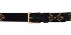 The Lazio Black Suede Leather Belt - Che Cose Belle