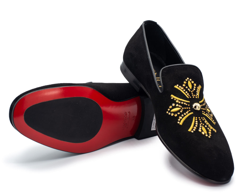 The Lazio Shoe Black Suede Slip-on Loafer Men Shoe - Che Cose Belle