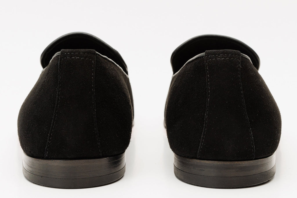 The Lazio Shoe Black Suede Slip-on Loafer Men Shoe - Che Cose Belle