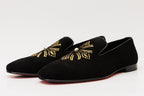 The Lazio Shoe Black Suede Slip-on Loafer Men Shoe - Che Cose Belle