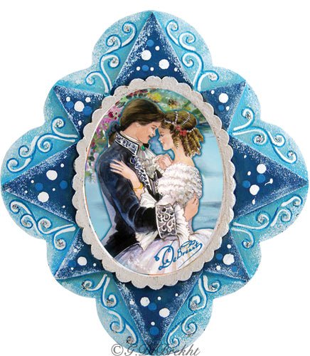 The Love Couple Sculpted Hand-Painted Christmas Ornament by G. DeBrekht - Christmas Decor - 6102231 - Che Cose Belle