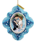 The Love Couple Sculpted Hand-Painted Christmas Ornament by G. DeBrekht - Christmas Decor - 6102231 - Che Cose Belle