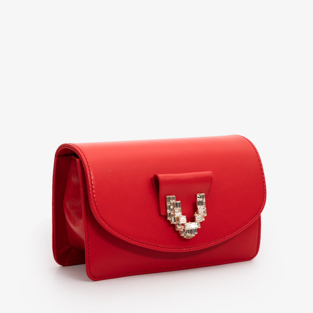 The Love Red Leather Handbag - Che Cose Belle