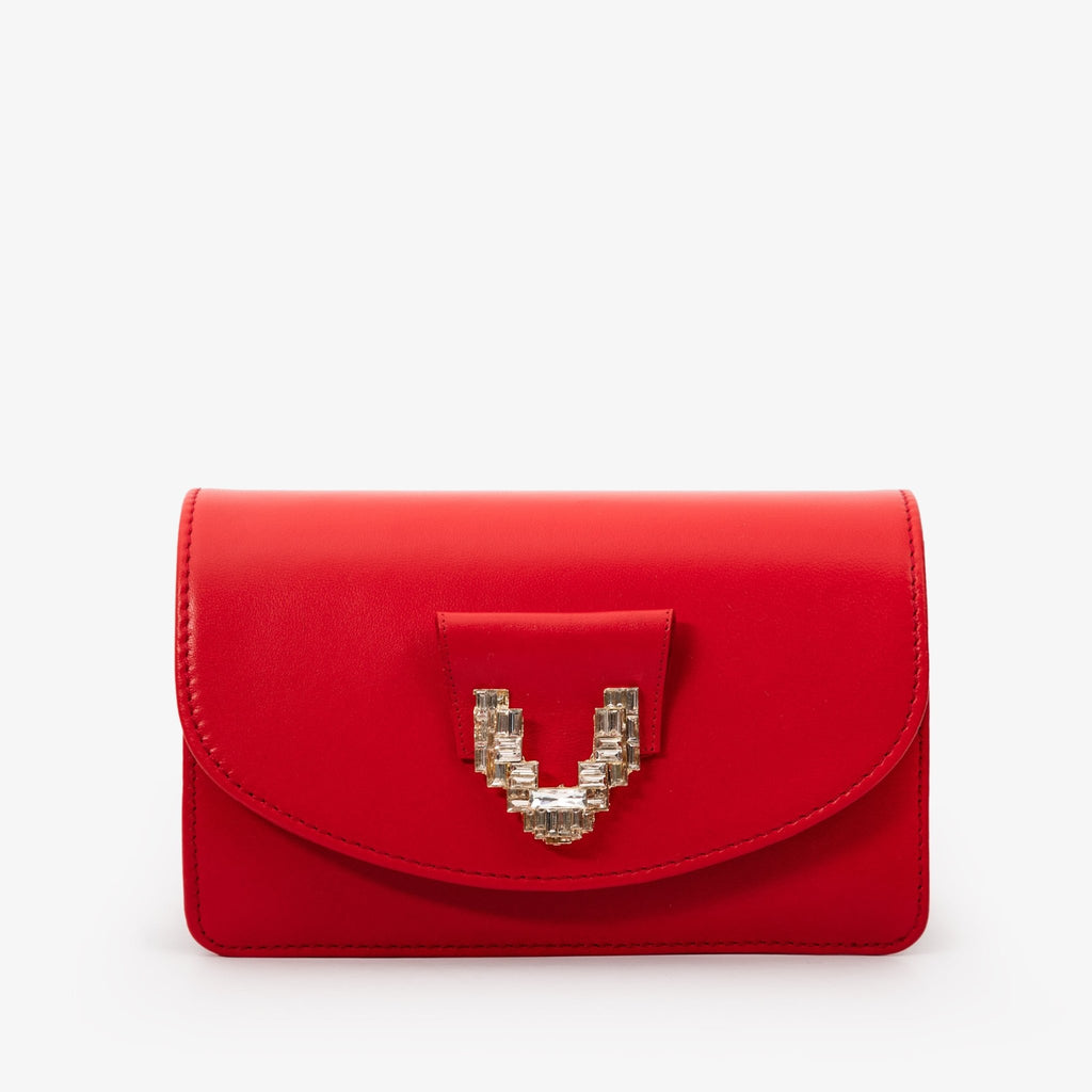 The Love Red Leather Handbag - Che Cose Belle