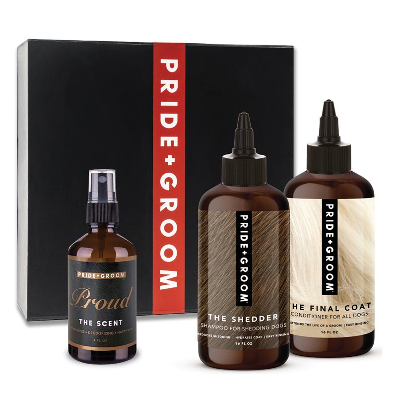 THE LUXE GIFT SET — High - Quality Dog Grooming Set with Coat - Specific Shampoo & Conditioner and Gift Box - Che Cose Belle