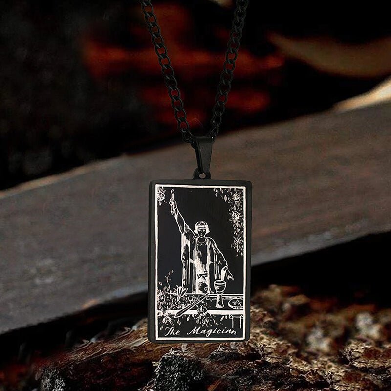 The Magician Tarot Card Stainless Steel Necklace - Che Cose Belle