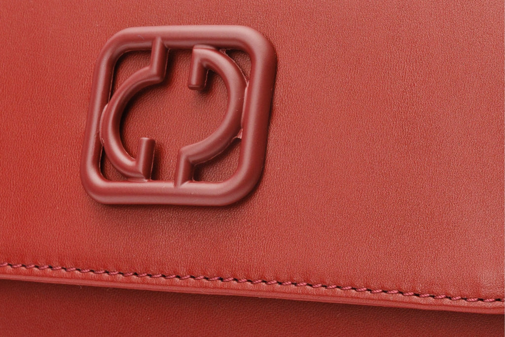 The Maneadero Dark Red Leather Handbag - Che Cose Belle