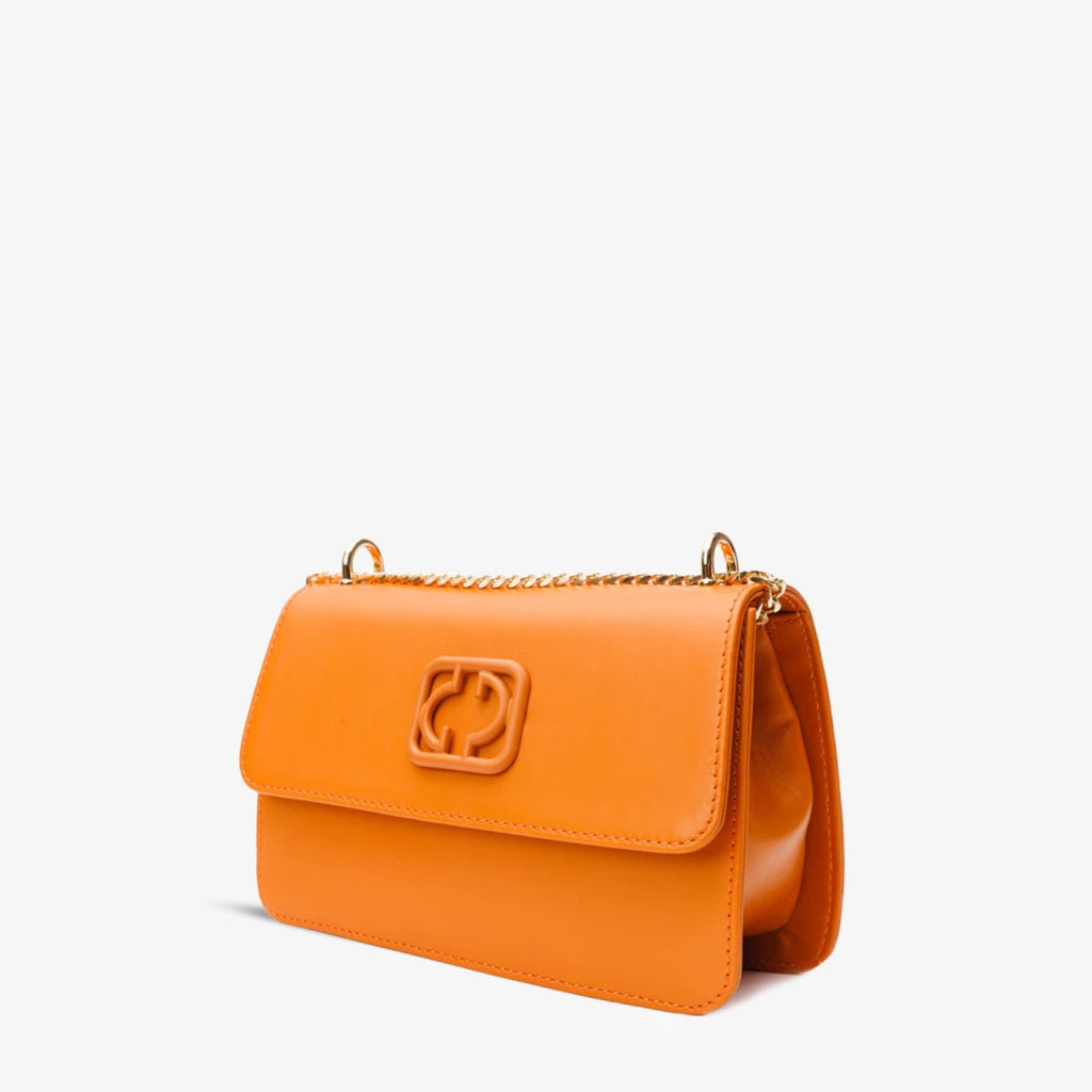 The Maneadero Orange Leather Handbag - Che Cose Belle