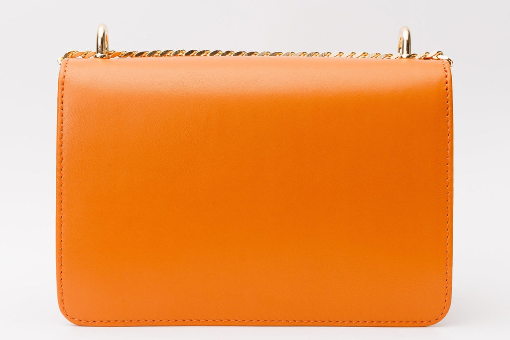 The Maneadero Orange Leather Handbag - Che Cose Belle