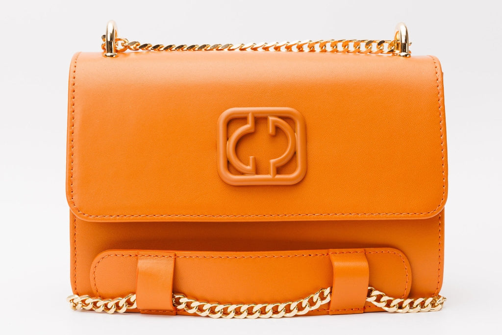The Maneadero Orange Leather Handbag - Che Cose Belle