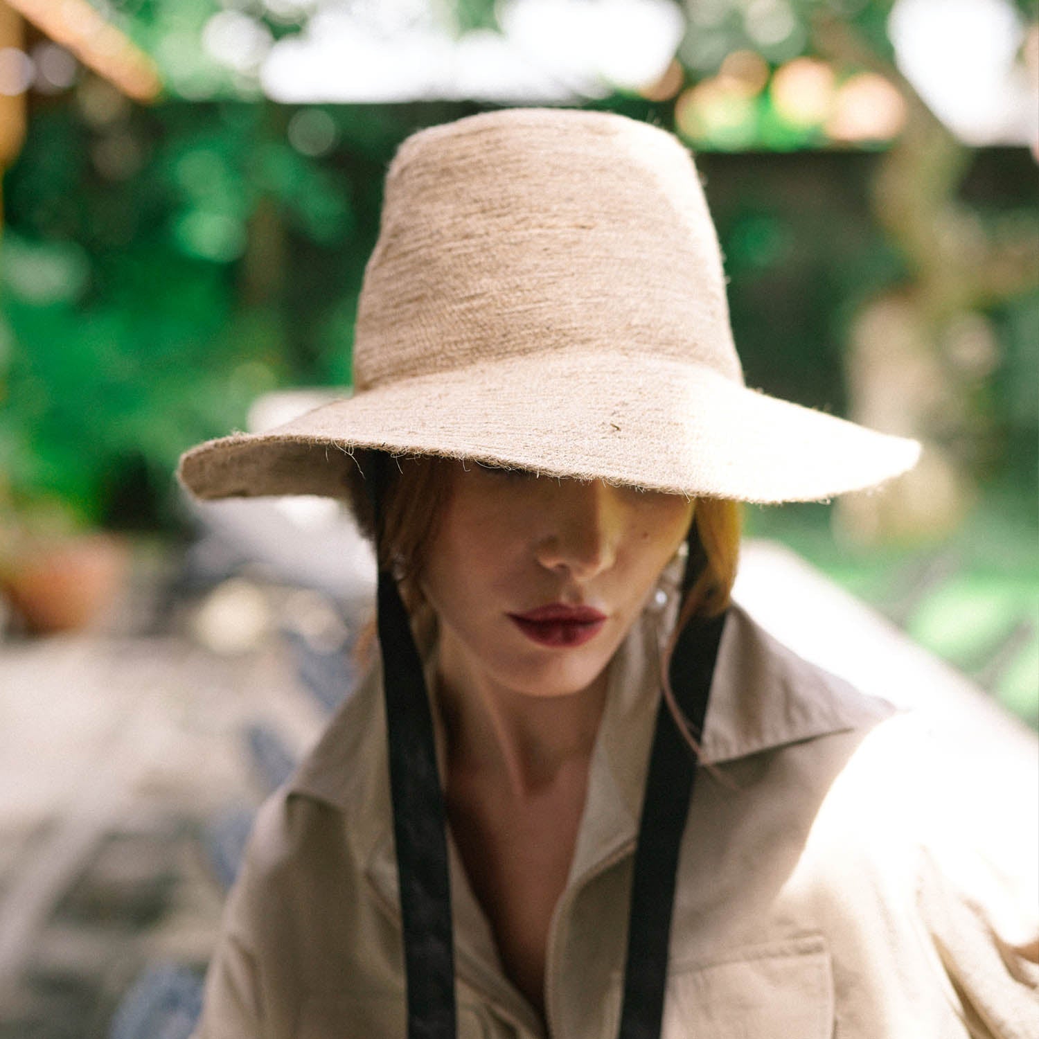 The Meg Jute Straw Hat In Beige - Che Cose Belle