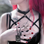 The Moon Major Arcana Tarot Stainless Steel Necklace - Che Cose Belle