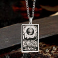 The Moon Major Arcana Tarot Stainless Steel Necklace - Che Cose Belle