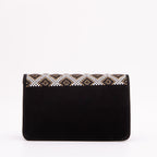 The Nampula Black Glitter Leather Handbag - Che Cose Belle