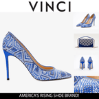 The Nampula Sax Blue Glitter Leather Pump Women Shoe - Che Cose Belle
