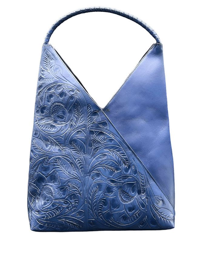 The Nancy Ann | Hand-Tooled Leather Shoulder Bag - Che Cose Belle