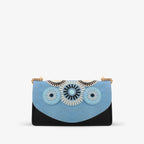 The Parama Blue Suede Leather Handbag - Che Cose Belle