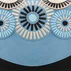 The Parama Blue Suede Leather Handbag - Che Cose Belle