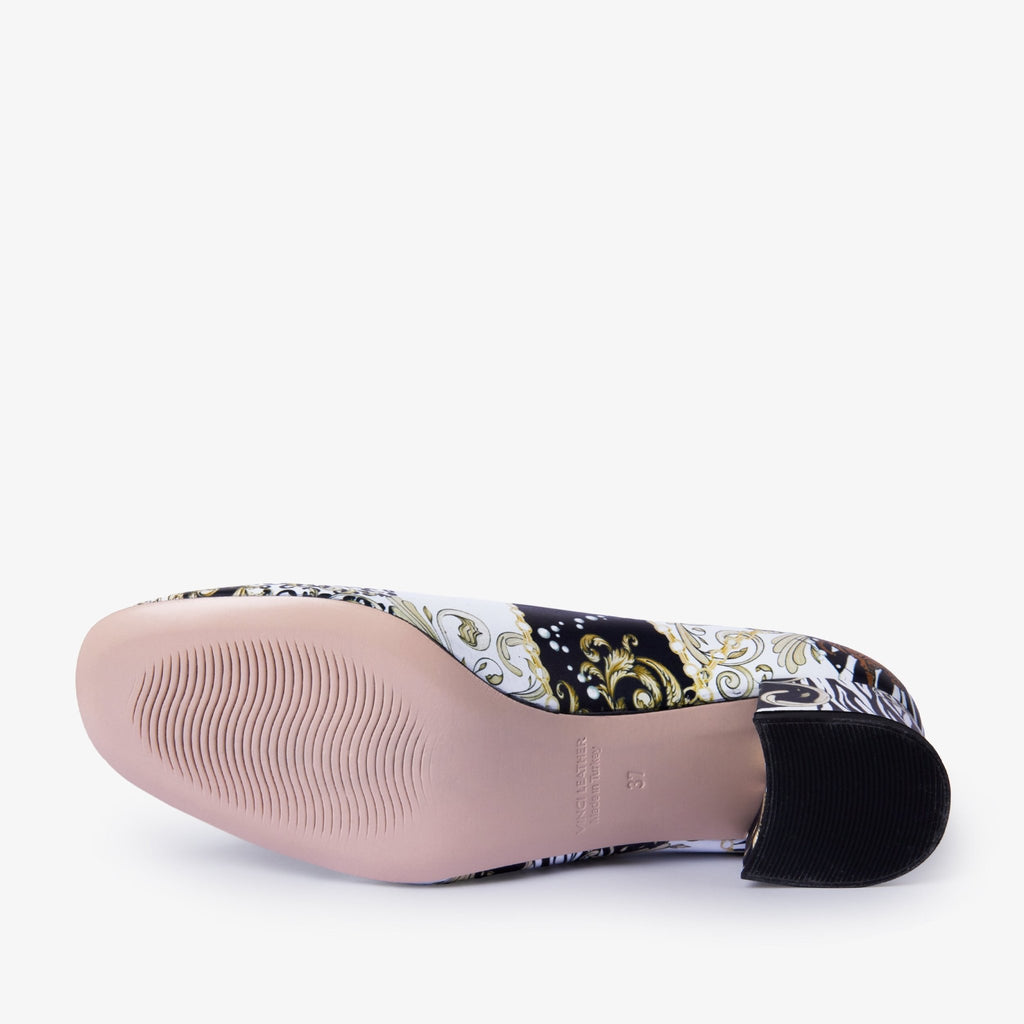 The Perugia White Leather Lower Heel Pump Women Shoe - Che Cose Belle