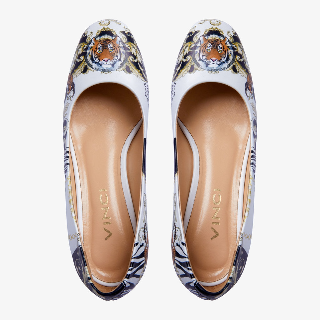 The Perugia White Leather Lower Heel Pump Women Shoe - Che Cose Belle