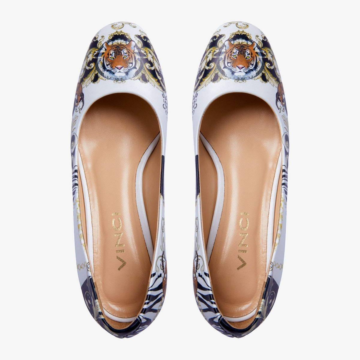 The Perugia White Leather Lower Heel Pump Women Shoe - Che Cose Belle