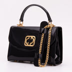 The Rosalinda Black Leather Handbag - Che Cose Belle