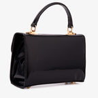 The Rosalinda Black Leather Handbag - Che Cose Belle