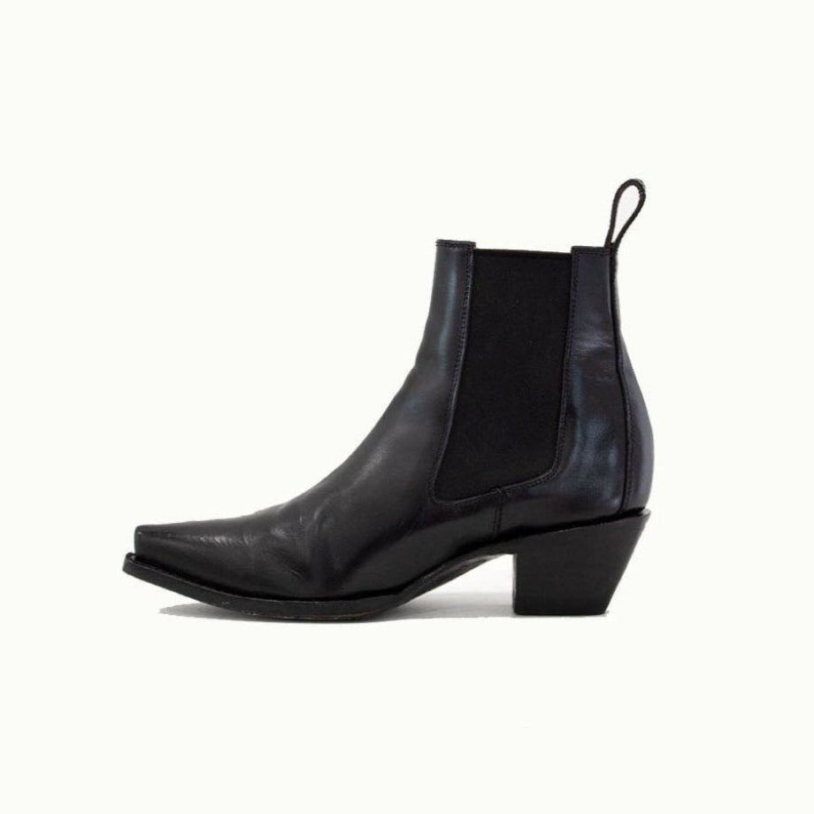 The Sandra Boot in Black Patent Leather - Che Cose Belle