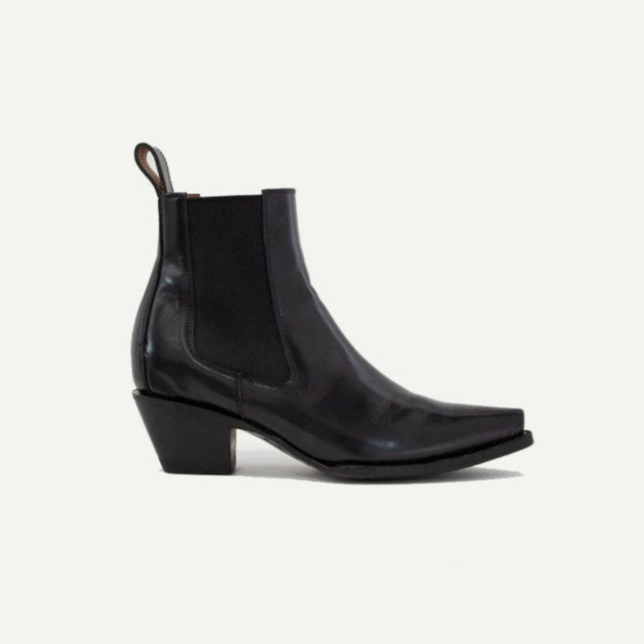 The Sandra Boot in Black Patent Leather - Che Cose Belle