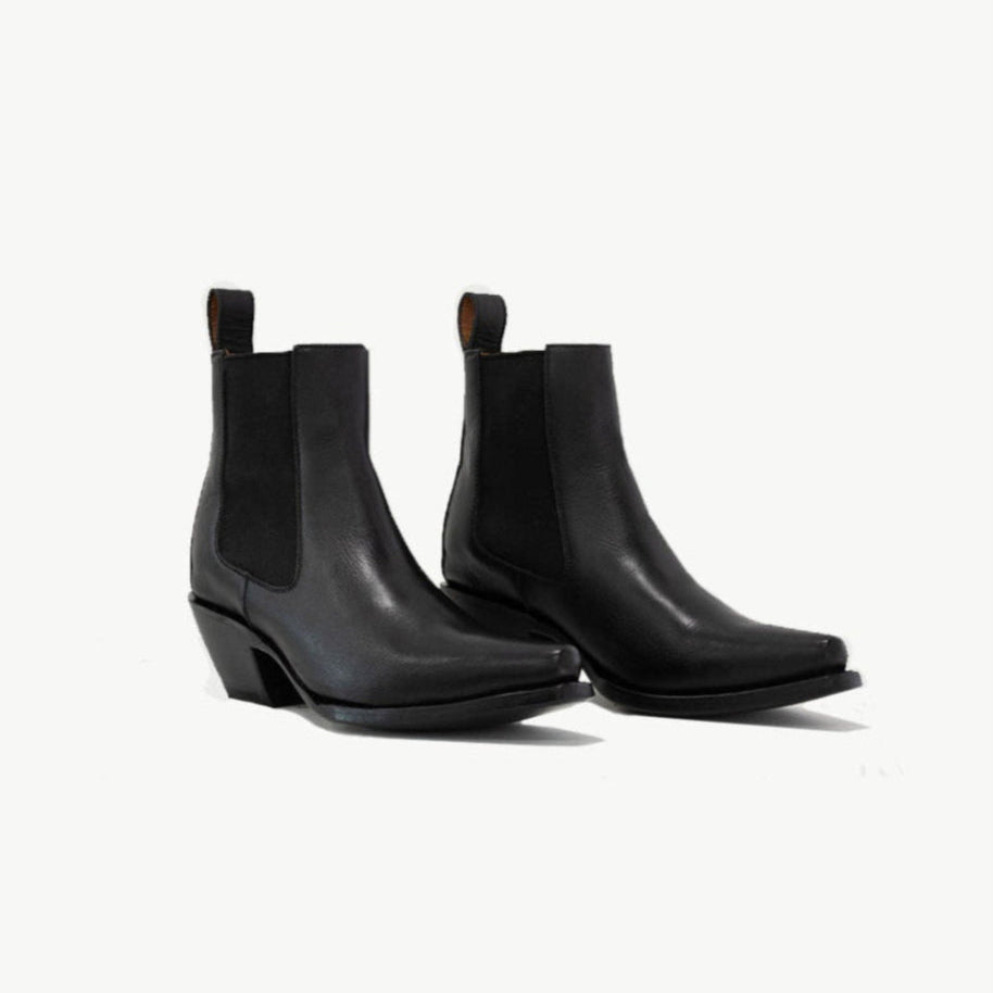 The Sandra Boot in Matte Black - Che Cose Belle