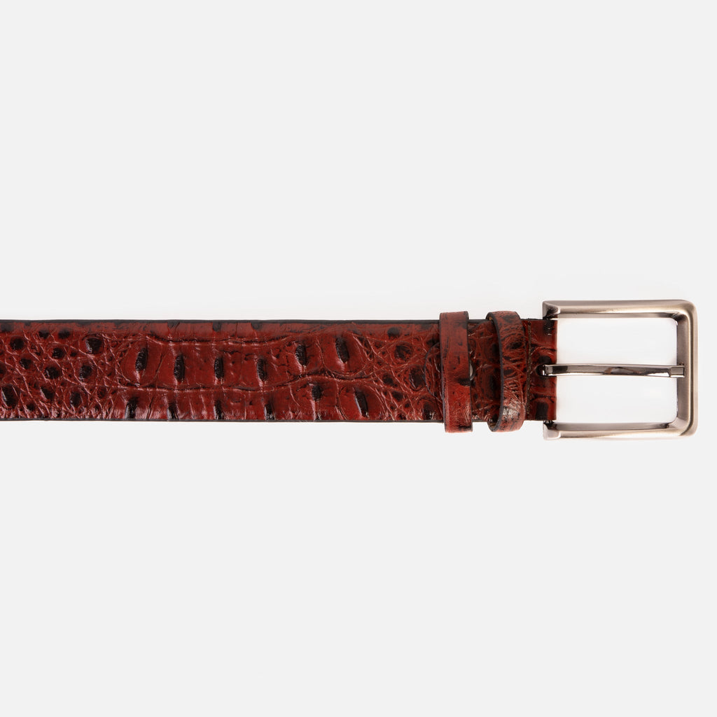The Savamala Burgundy Leather Belt - Che Cose Belle